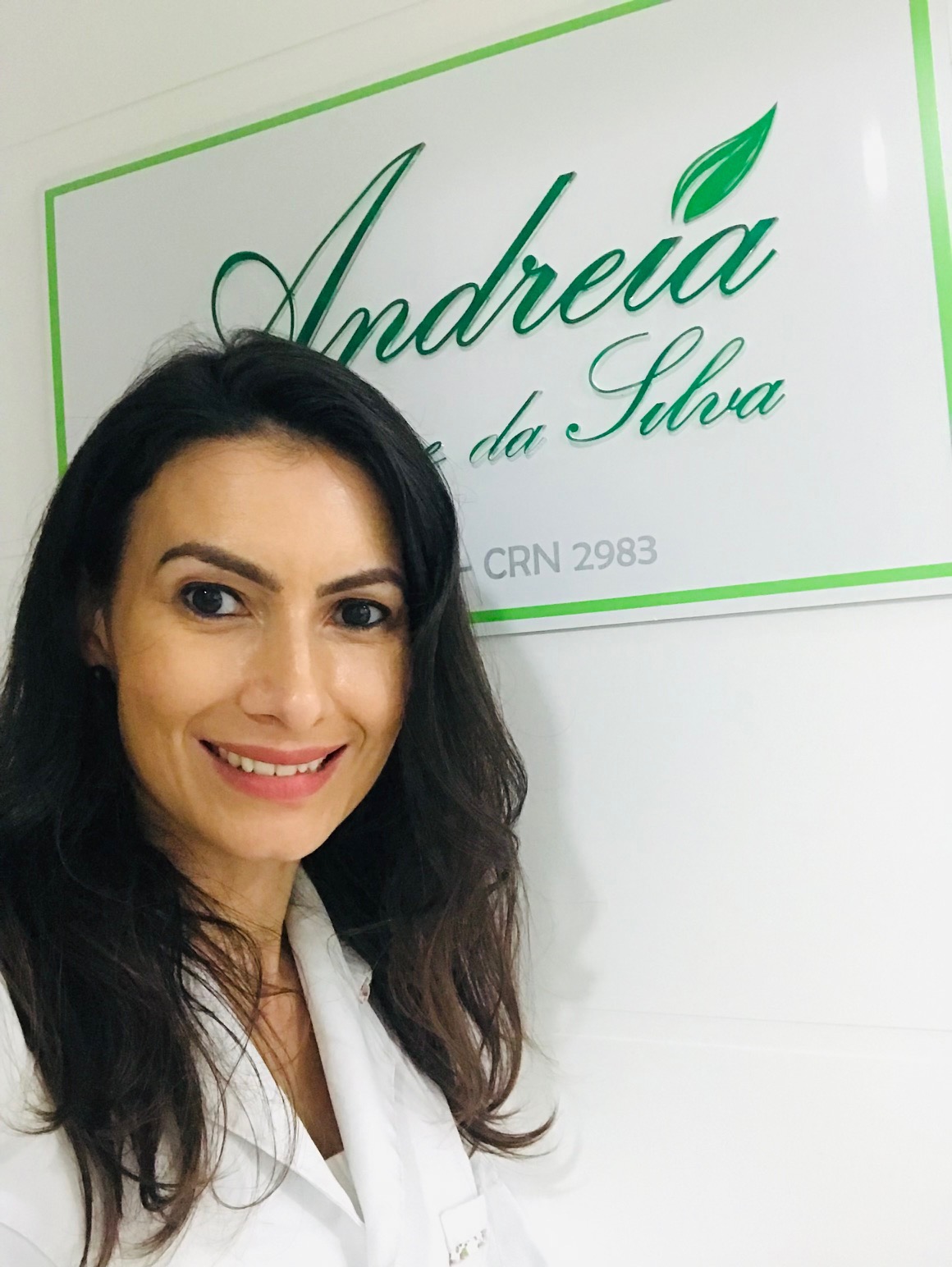 Andreia Franciane da Silva em seu consultório